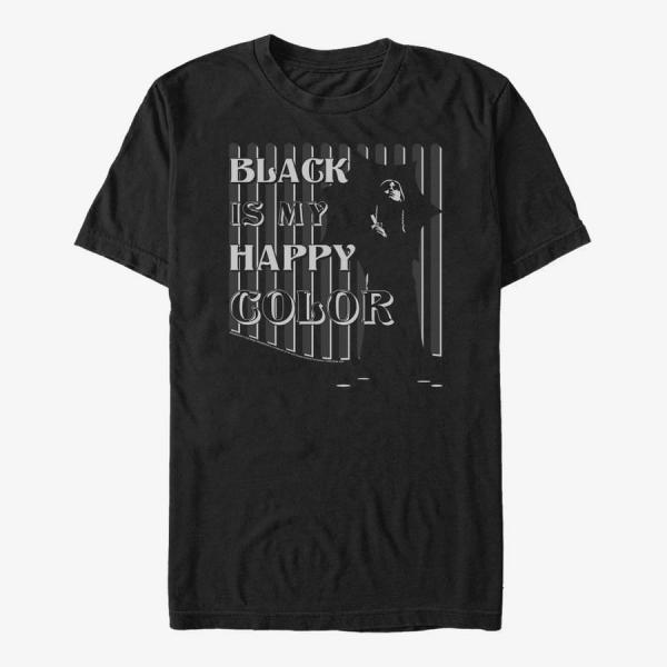 Tričko Merch MGM Wednesday - Dark Happiness Unisex T-Shirt Black S