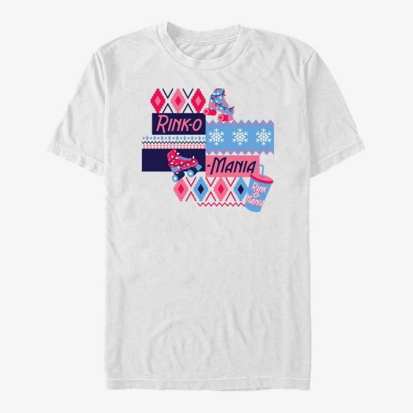 Tričko Merch Netflix Stranger Things - Rink-o-Mania Sweater Unisex T-Shirt White XL