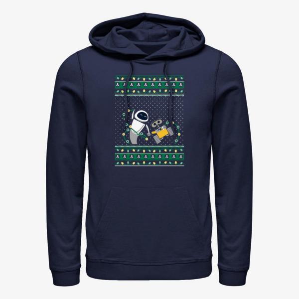 Mikina Merch Pixar Wall-E - Wall E Ugly Sweater Unisex Hoodie Navy Blue XL