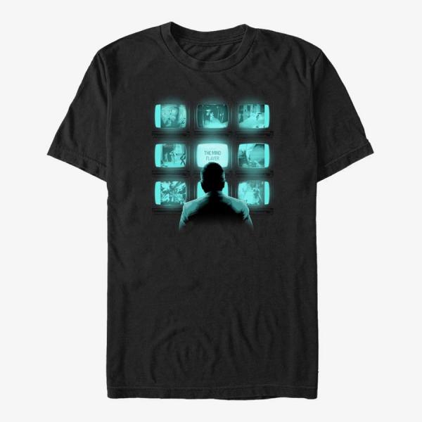 Queens Netflix Stranger Things - The Mind Flayer Screens Unisex T-Shirt Black
