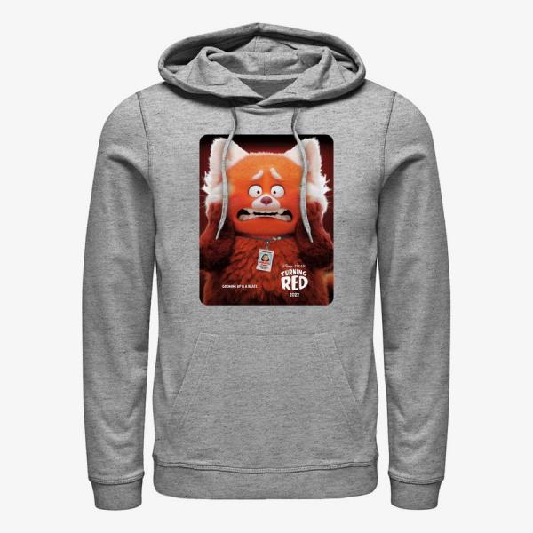 Mikina Merch Pixar Turning Red - Panda Poster Unisex Hoodie Heather Grey S
