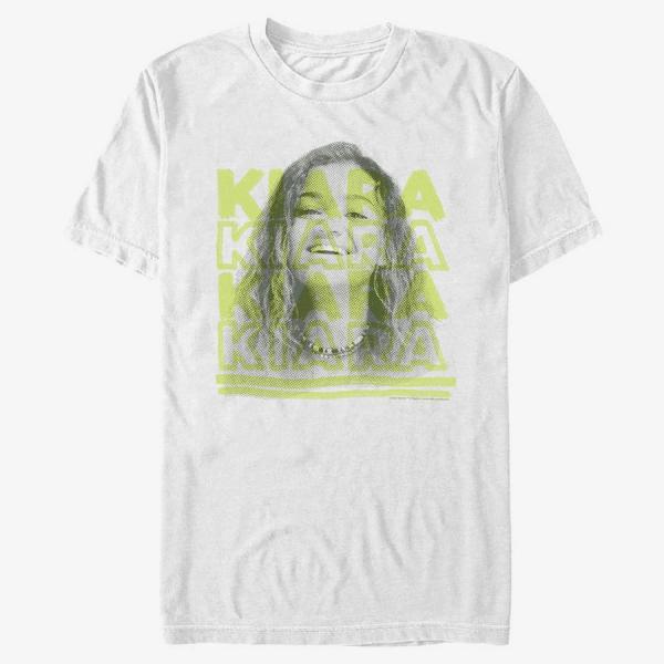 Tričko Merch Netflix Outer Banks - Kiara Stack Unisex T-Shirt White XXL