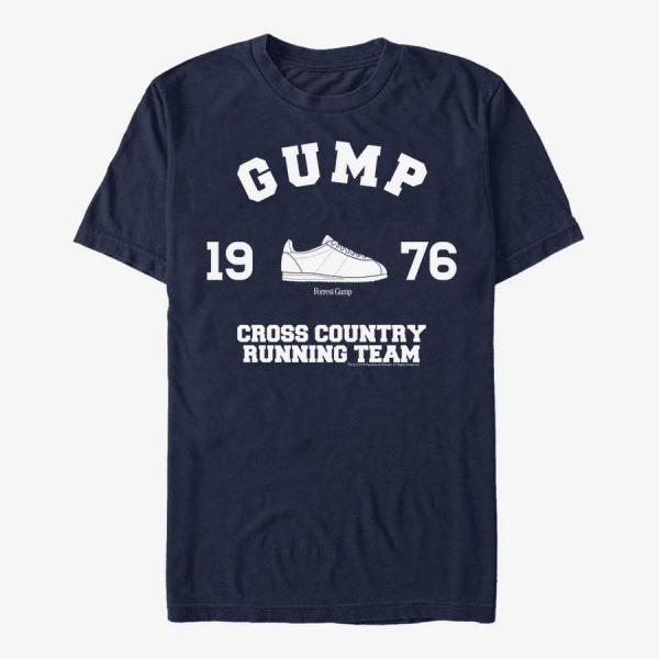 Tričko Merch Paramount Forrest Gump - GUMP CROSS COUNTRY RUNNING TEAM Unisex T-Shirt Navy Blue M
