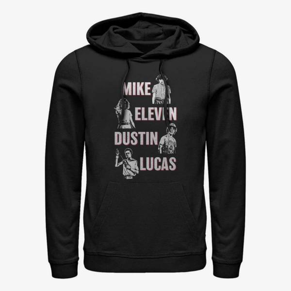 Mikina Merch Netflix Stranger Things - Cast Characteristic Unisex Hoodie Black S