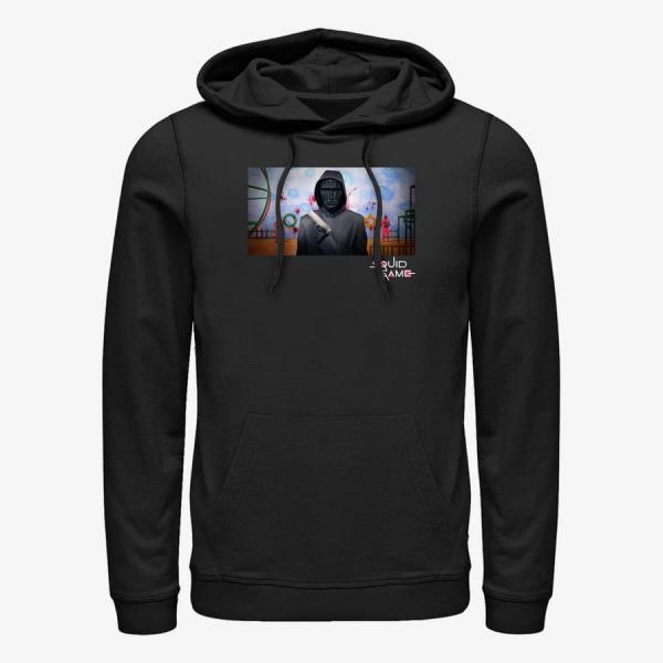 Mikina Merch Netflix Squid Game - Frontman Screenshot Unisex Hoodie Black S