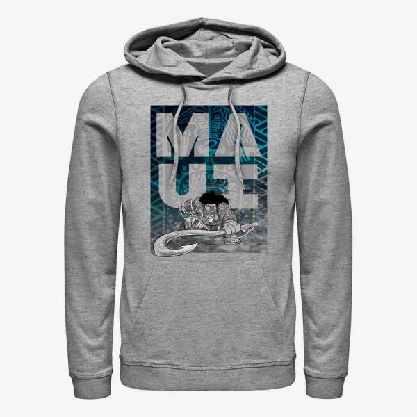 Mikina Merch Pixar Moana - Maui Hook Fade Unisex Hoodie Heather Grey S