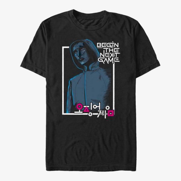 Tričko Merch Netflix Squid Game - Begin The Next Game Unisex T-Shirt Black S