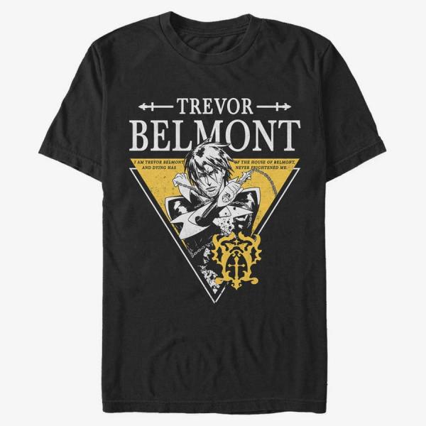 Tričko Merch Netflix Castlevania - Trevor Triangle Unisex T-Shirt Black XXXL