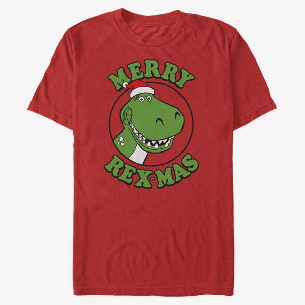 Queens Pixar Toy Story 1-3 - Merry Rexmas Unisex T-Shirt Red