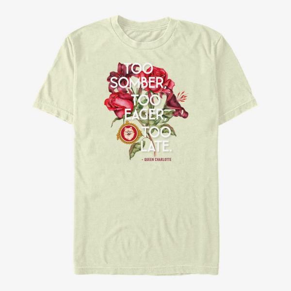 Tričko Merch Netflix Bridgerton - Too Somber Too Eager Unisex T-Shirt Natural S