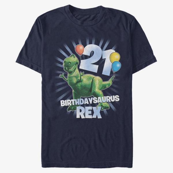 Tričko Merch Pixar Toy Story - Ballon Rex 21 Unisex T-Shirt Navy Blue S