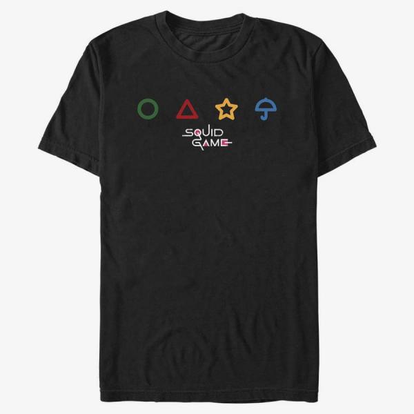 Tričko Merch Netflix Squid Game - Umbrella Game Unisex T-Shirt Black XXL