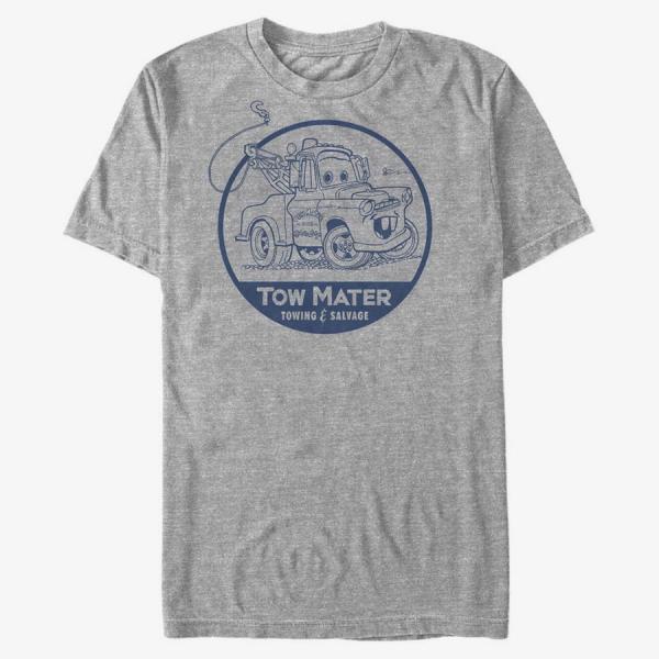 Queens Pixar Cars 1-2 - Tow Mater Unisex T-Shirt Heather Grey