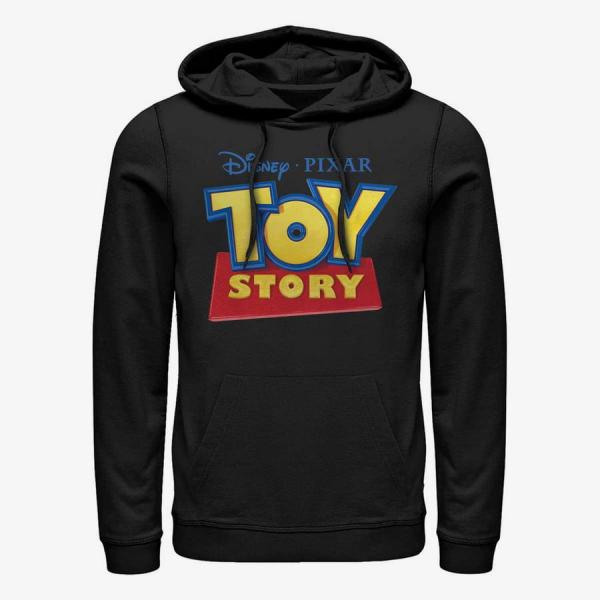 Queens Pixar Toy Story - 3D Logo Unisex Hoodie Black