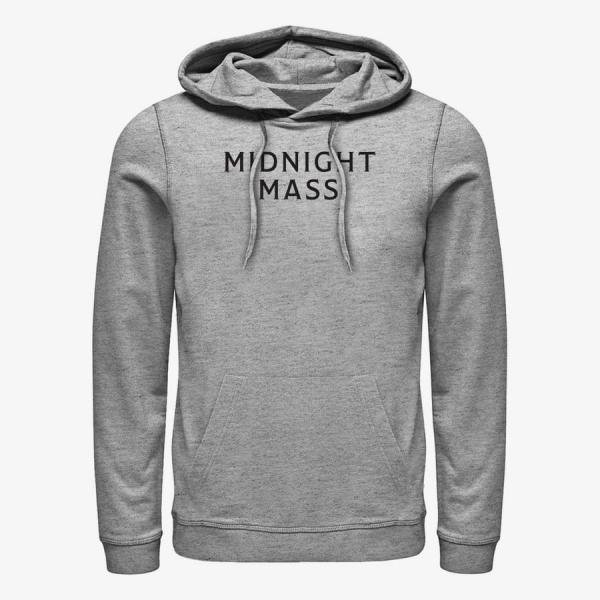 Queens Netflix Midnight Mass - STACKED LOGO Unisex Hoodie Heather Grey