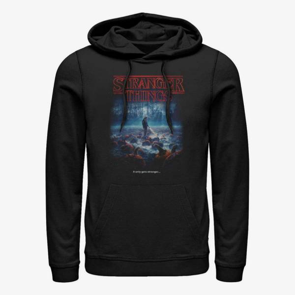 Queens Netflix Stranger Things - Strange Pumpkins Unisex Hoodie Black