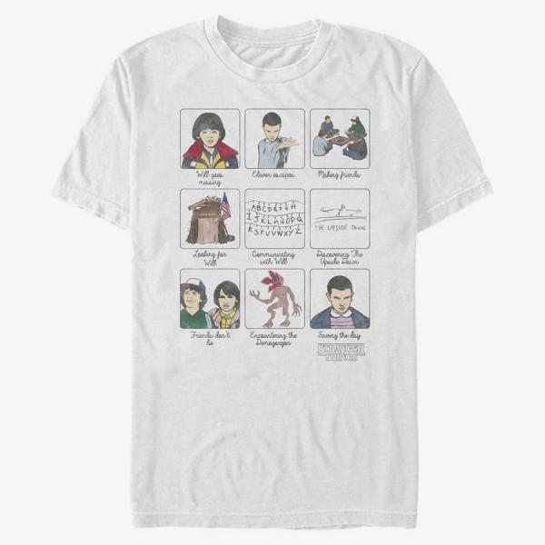 Queens Netflix Stranger Things - Stranger Things Story Unisex T-Shirt White