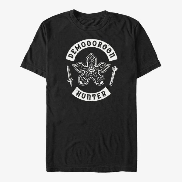 Queens Netflix Stranger Things - Demogorgon Hunter Unisex T-Shirt Black