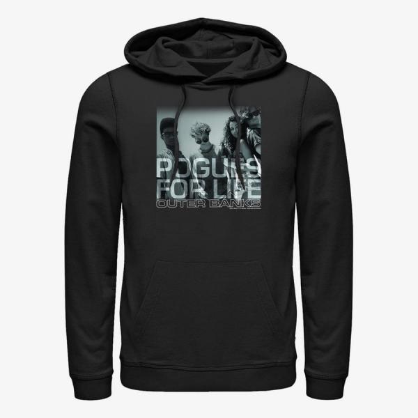 Mikina Merch Netflix Outer Banks - Pogues For Life Unisex Hoodie Black S