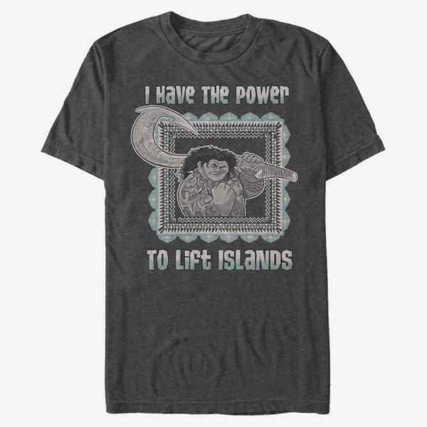 Queens Pixar Moana - Island Lifter Unisex T-Shirt Dark Heather Grey