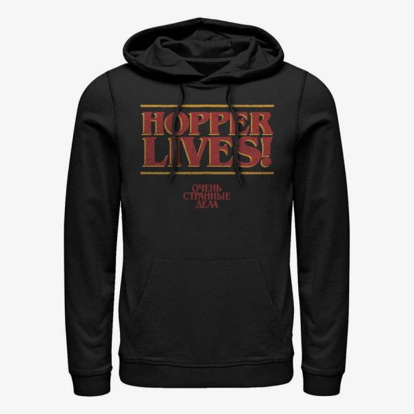 Queens Netflix Stranger Things - Hopper Stranger Things Unisex Hoodie Black