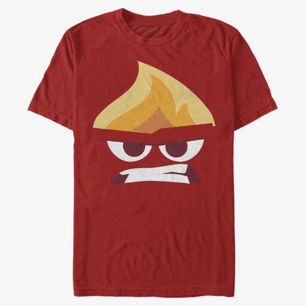 Queens Pixar Inside Out - Angry Face Unisex T-Shirt Red