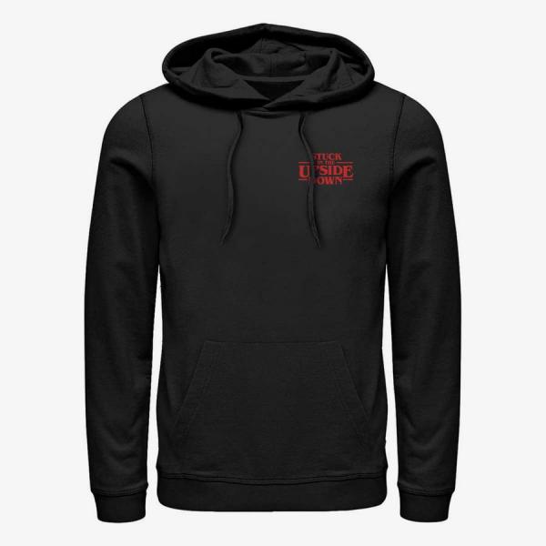 Mikina Merch Netflix Stranger Things - Upside Down Pocket Unisex Hoodie Black S
