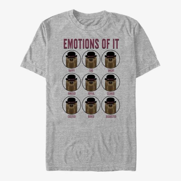 Tričko Merch MGM The Addams Family - Emotions Of Cousin It Unisex T-Shirt Heather Grey XXL