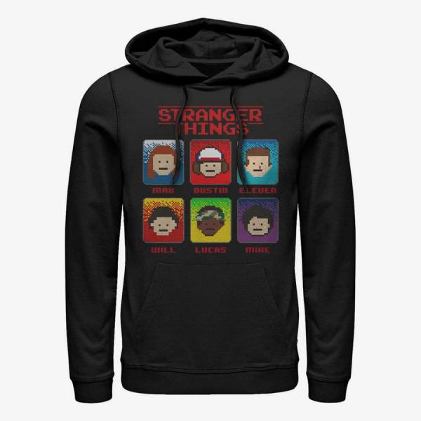 Mikina Merch Netflix Stranger Things - 8 Bit Stranger Unisex Hoodie Black L
