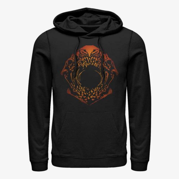 Mikina Merch Netflix Stranger Things - MIND FLAYER PUMPKIN FACE Unisex Hoodie Black XXL
