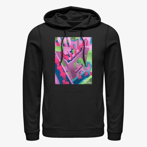 Queens Netflix Squid Game - Murder Stairs Unisex Hoodie Black