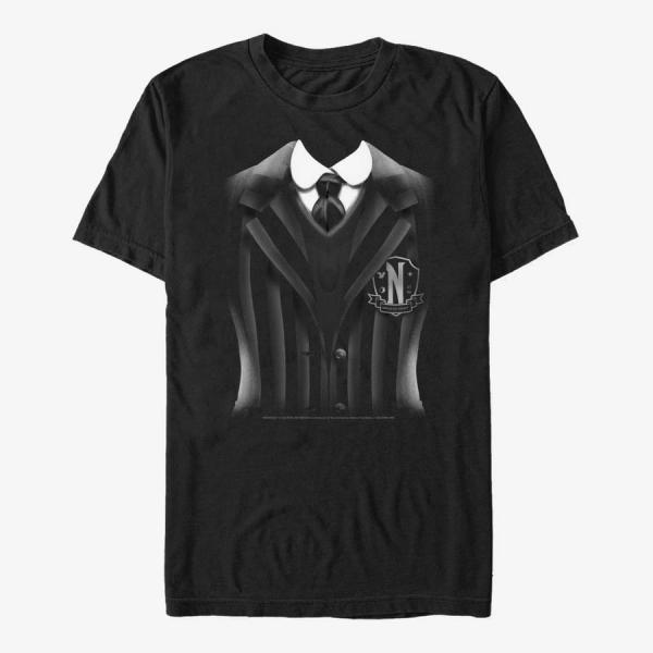 Tričko Merch MGM Wednesday - Wednesday Uniform Unisex T-Shirt Black L