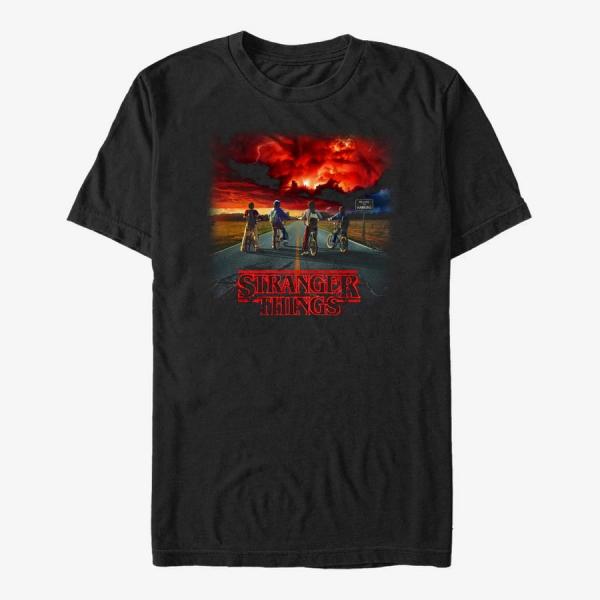 Queens Netflix Stranger Things - Where It Began Unisex T-Shirt Black
