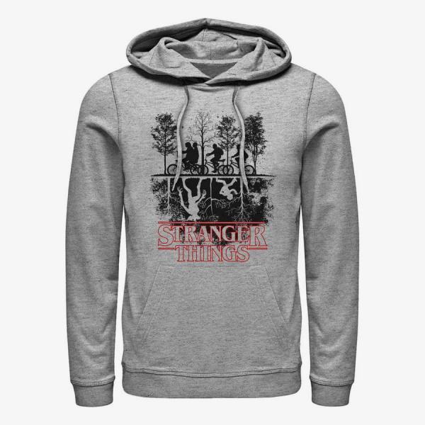 Mikina Merch Netflix Stranger Things - Upside down Unisex Hoodie Heather Grey S