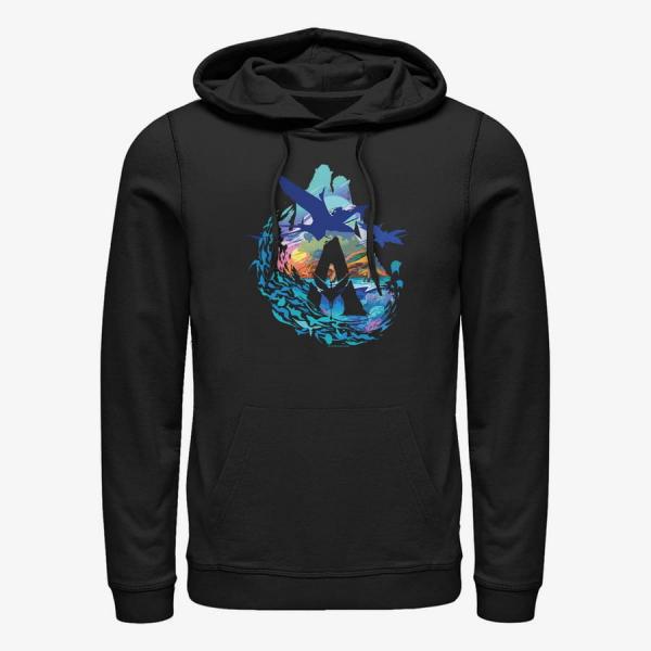 Mikina Merch Twentieth Century Fox Avatar 2 - AVATAR SCENIC FLYBY Unisex Hoodie Black XL
