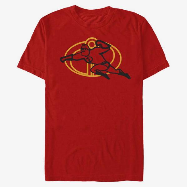 Tričko Merch Pixar Incredibles 2 - Incredi Line Unisex T-Shirt Red M