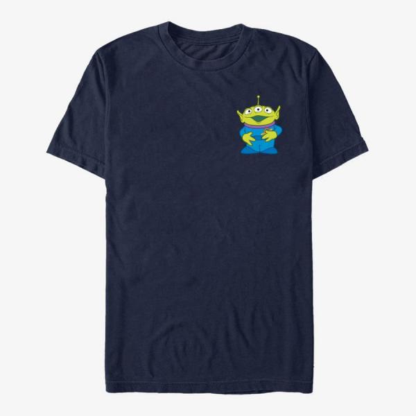 Tričko Merch Pixar Toy Story 1-3 - ALIEN PATCH Unisex T-Shirt Navy Blue M