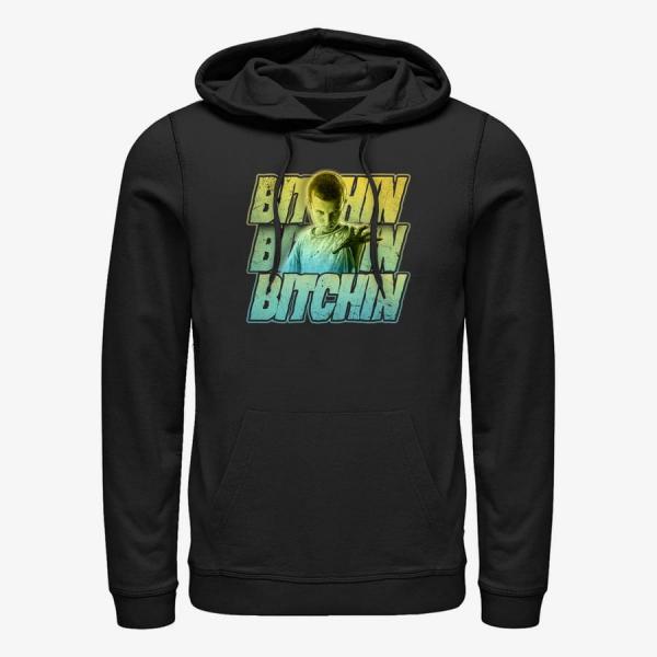 Queens Netflix Stranger Things - Bitchin Eleven Unisex Hoodie Black