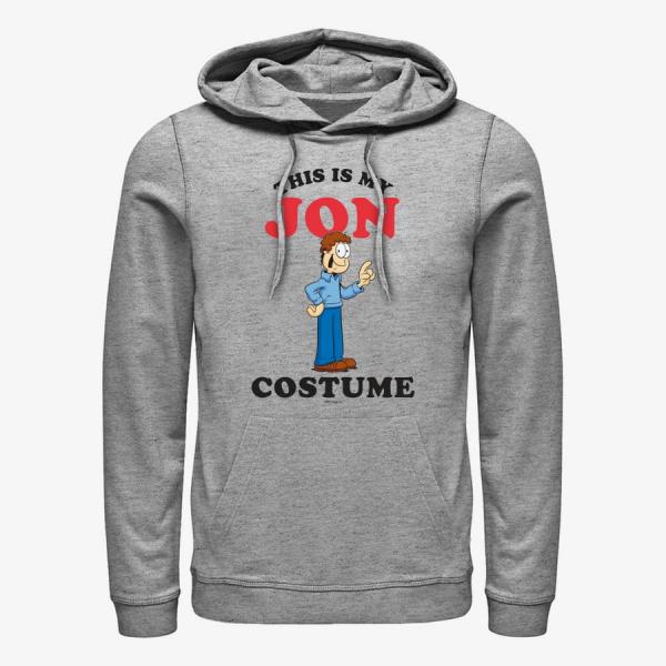 Mikina Merch Paramount Garfield - Jon Costume Unisex Hoodie Heather Grey XXXL