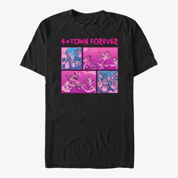 Tričko Merch Pixar Turning Red - Concert Panels Unisex T-Shirt Black S