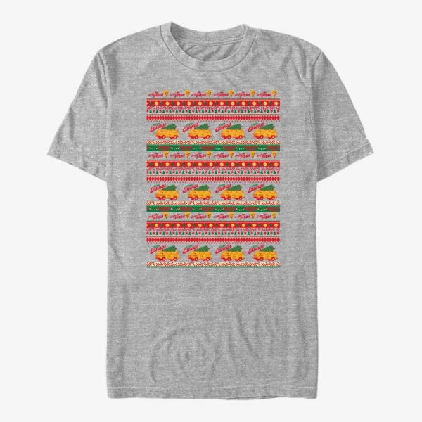 Tričko Merch Netflix Stranger Things - Surfer Boy Pizza Sweater Unisex T-Shirt Heather Grey XL