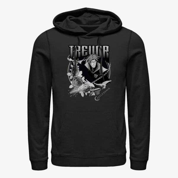 Mikina Merch Netflix Castlevania - Trevor Badge Unisex Hoodie Black XL