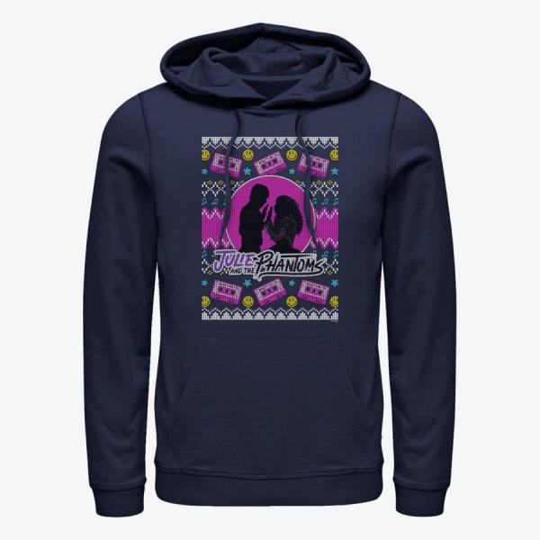 Mikina Merch Netflix Julie And The Phantoms - JP Ugly Sweater Unisex Hoodie Navy Blue M