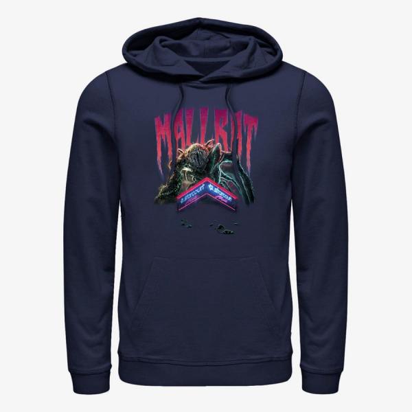 Queens Netflix Stranger Things - Mallrat Demogorgan Unisex Hoodie Navy Blue