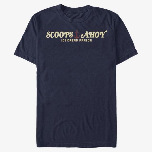 Queens Netflix Stranger Things - Scoops Ahoy Unisex T-Shirt Navy Blue