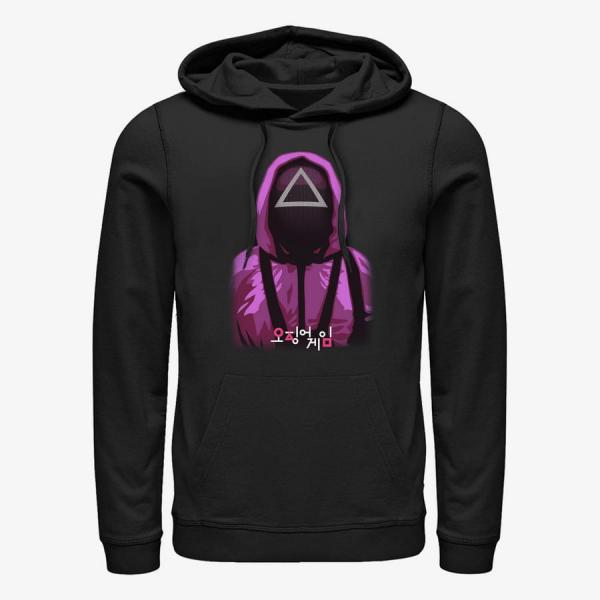 Mikina Merch Netflix Squid Game - Triangle Guy Unisex Hoodie Black S