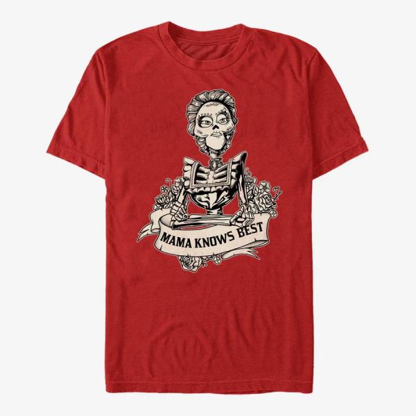 Tričko Merch Pixar Coco - Mom Knows Best Unisex T-Shirt Red XL