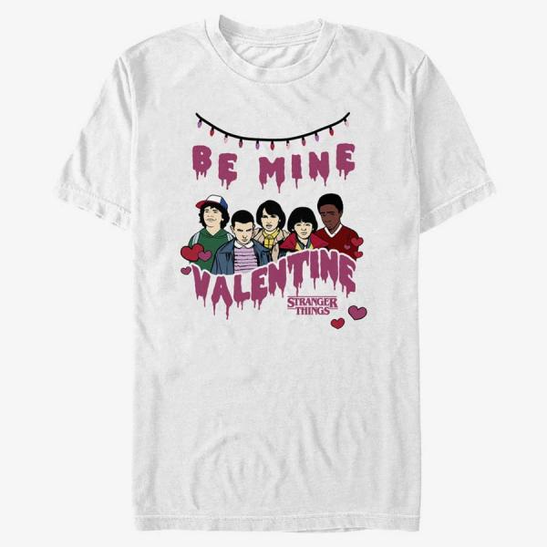 Queens Netflix Stranger Things - Be Mine Unisex T-Shirt White