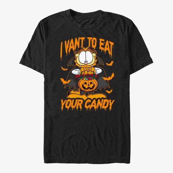 Tričko Merch Paramount Garfield - Dracula Cat Unisex T-Shirt Black XXL