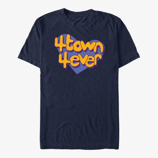 Tričko Merch Pixar Turning Red - 4 Town Heart Unisex T-Shirt Navy Blue XXL